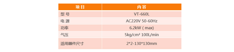 全自動BGA除錫機VT-660L產(chǎn)品參數(shù)